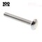 Prime-Line Carriage Bolts, 1/4 in.-20 X 2 in., A307 Grade A Zinc Plated Steel (100 Pack) 9062298 - alternate 2